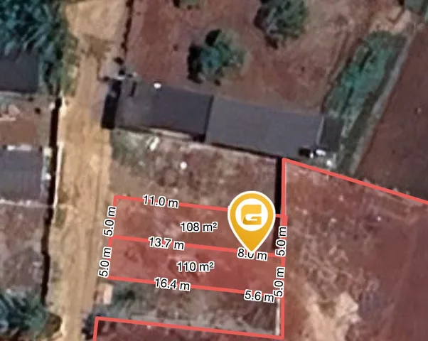 Bán đất 233.8m² có sẵn 164m² thổ cư ngang 5.0m giá 2 tỷ tại phường ea kao