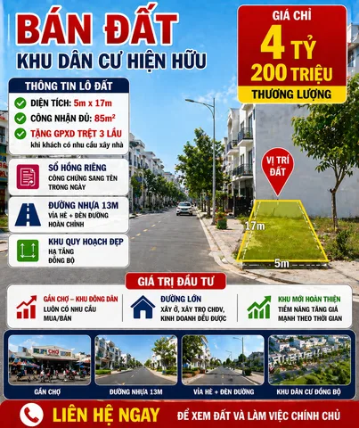 CẦN BÁN LÔ ĐẤT CỰC ĐẸP BÙI THỊ LÙNG HÓC MÔN