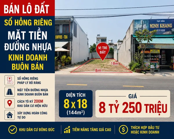 ☘️ ĐẤT SÁT ĐƯỜNG NHỰA TÔ KÝ – SỔ HỒNG RIÊNG