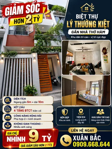 LÝ THƯỜNG KIỆT SÁT NHÀ THỜ HÂM BIỆT THỰ MINI