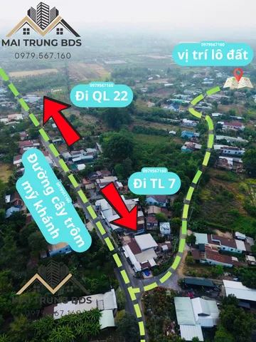 ĐẤT VƯỜN GIÁ TỐT TẠI CỦ CHI – MT NGUYỄN THỊ MĂNG, THÁI MỸ – 1.055m² có 300m thổ cư – GIÁ 3 TỶ xxx nhỏ