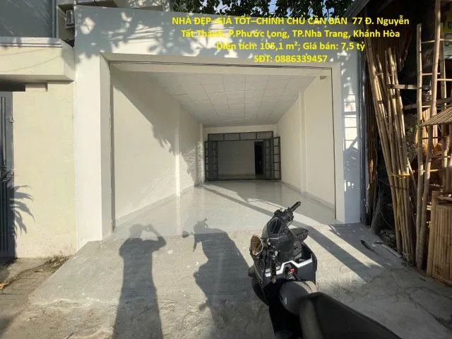 NHÀ ĐẸP–GIÁ TỐT–CHÍNH CHỦ CẦN BÁN  77 Đ. Nguyễn Tất Thành, P.Phước Long, TP.Nha Trang, Khánh Hòa