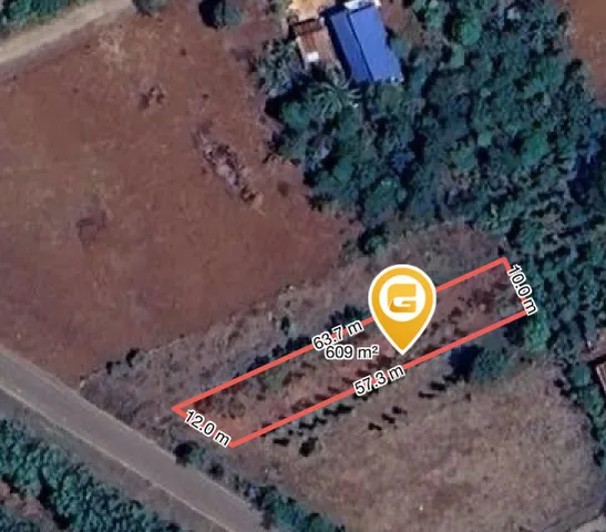 Bán đất 608.8m² có sẵn 120m² thổ cư ngang 10.0m giá 2.1 tỷ tại Xã ea drong