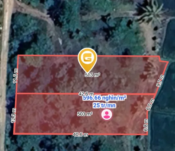 Bán đất 512.7m² ngang 12.0m giá 300 triệu tại Xã Cuôr Đăng
