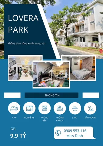Bán nhà 7x16m KDC Lovera Park _ Full nội thất đẹp