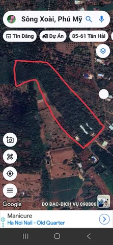 Bán 3.7ha có 300m thổ cư. Xã sông xoài. Phú mỹ đường nhựa xe tải