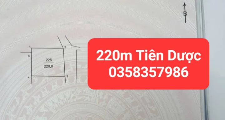 Bán đất 220m² ngang 13.88m giá 2.9 tỷ tại Xã Sóc Sơn