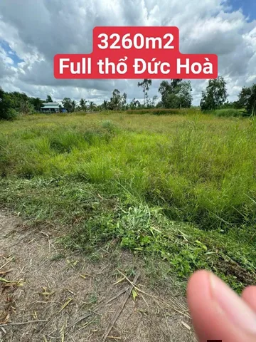 Bán đất 3260m² full thổ cư ngang 50m giá 4.9 tỷ tại Xã Hiệp Hòa