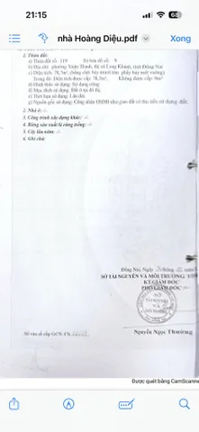 Bán nhà 79m² có sẵn 78m² thổ cư ngang 3,7m giá 4.08 tỷ tại Đường Hoàng Diệu Phường Long Khánh