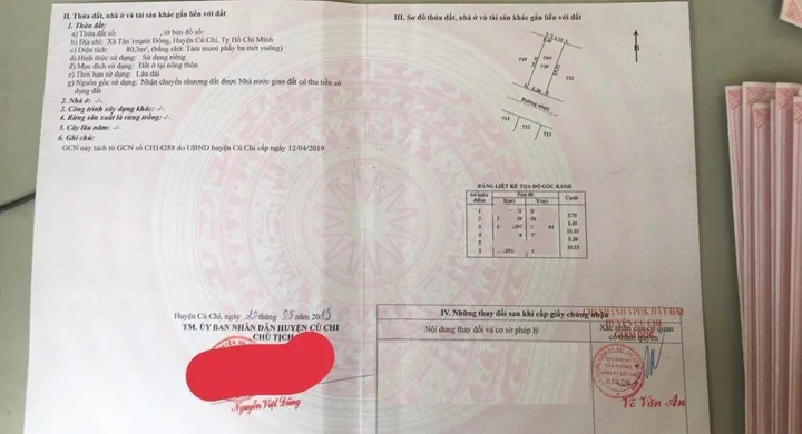 Cần bán gấp lô đất tại Bến Đình , Tân Thạnh Đông , Củ Chi chỉ còn 1 lô duy nhất 400 triệu / 80m2