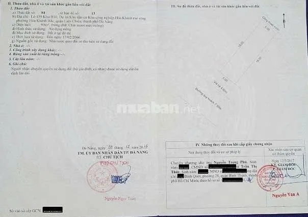 Cần bán lô đất vị trí đẹp mặt tiền đường Hồng Phước 5 - Quận Liên Chiểu - Đà Nẵng