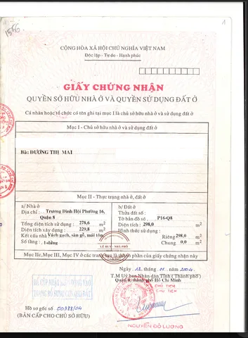9,5 x 38m - Mặt tiền 60 Trương Đình Hội, Quan 8 - Có GPXD (xử lý nợ)