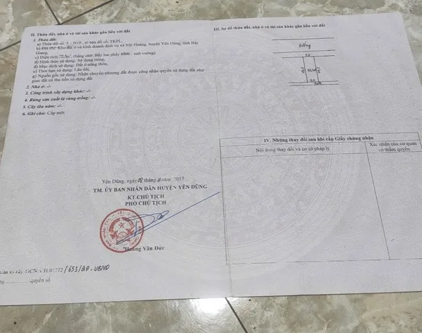 Chính chủ cần bán lô đất đẹp thuộc khu dịch vụ nội Hoàng, Bắc giang. DT 72.5m2, ngang 5. Giá 2tỷ6