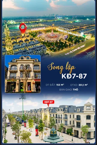 SONG LẬP KĐ7-87 – MẶT TIỀN 10M ĐẸP HIẾM CÓ TRÊN TRỤC KINH ĐÔ