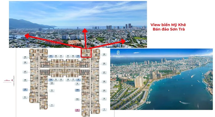 Bán gấp chỉ còn 1 căn duy nhất P1.27.04 Peninsula đẹp hiếm - view triệu đô biển & sơn trà