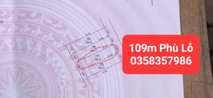 Bán đất 109m² full thổ cư ngang 4.84m giá 3.95 tỷ tại Xã Sóc Sơn