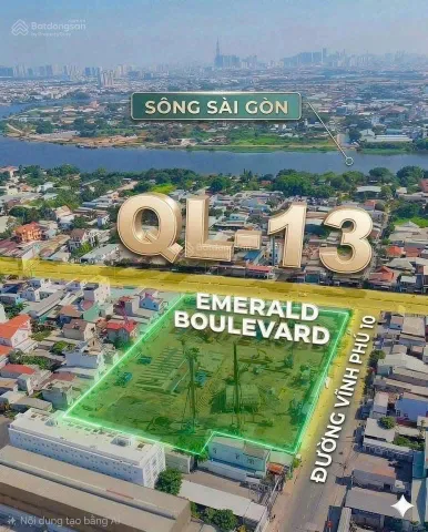 Nhận booking dự án Emerald Boulevard, BOOKING 1 tặng 1, Số thứ tự đầu, 100% có căn đẹp, view sông