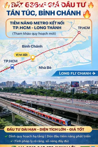 🔥 ĐẤT 636m² TÂN TÚC – BÌNH CHÁNH | DIỆN TÍCH LỚN | TIỀM NĂNG HẠ TẦNG