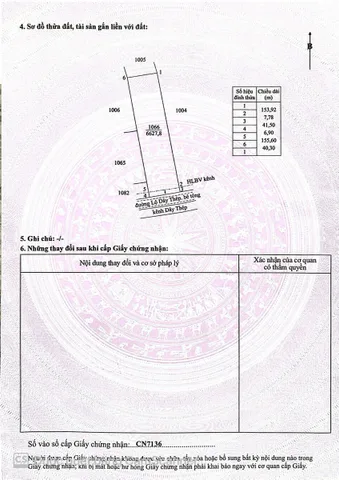 Em cần bán 6627.8m2 đất nằm mặt tiền đường thông 2 hướng.Giá 1 triệu/m2 .