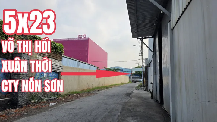 🟥TRẦN VĂN MƯỜI, XUÂN THỚI ĐỐI DIỆN NÓN SƠN NỀN 5X24M THỔ CƯ