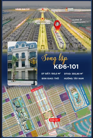 KĐ6-101 – CĂN SONG LẬP MẶT TIỀN RỘNG ĐÁNG SỞ HỮU