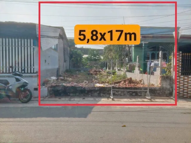 Đất mặt tiền đường nhựa Tân Thạnh Đông DT 5.8 x 17m thổ cư . Giá 2ty150