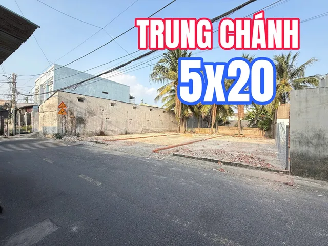 💯 ĐẤT NỀN MẶT TIỀN TRUNG CHÁNH 5x20 ĐẸP VUÔNG BUÔN BÁN