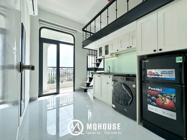CHO THUÊ PHÒNG DUPLEX DỰ ÁN MỚI FULL NỘI THẤT BANCOL RIÊNG MẶT TIỀN CÓ MÁY GIẶT RIÊNG KIỂU HIỆN ĐẠI
