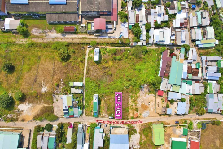 Bán đất 170m² có sẵn 133.3m² thổ cư ngang 6.3m giá 1.8 tỷ tại Phường Bắc Nha Trang