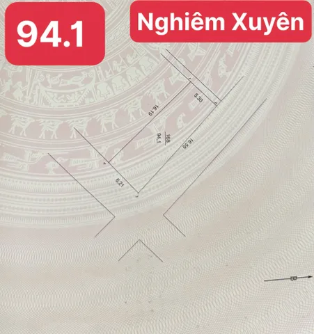 Bán đất 94,1m² full thổ cư ngang 6,12m giá 7.01 tỷ tại Xã Thượng Phúc. Đấu giá nghiêm xá, nghiêm xuyên, thường tín, thượng phúc