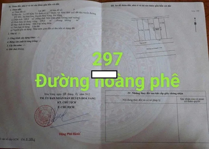 📌📌📌LÀM VIỆC TRỰC TIẾP GIÁ TỐT !!! Bán đất TDC Hòa Sơn 7, xã Hòa Sơn