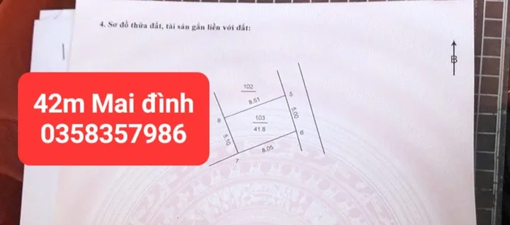 Bán đất 42m² full thổ cư ngang 5m giá 1.8 tỷ tại Xã Sóc Sơn