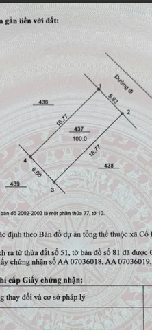 Bán đất gần Đường 21, Đồng Trạng, Sơn Tây, Hà Nội, 2,5 tỷ, 100m2