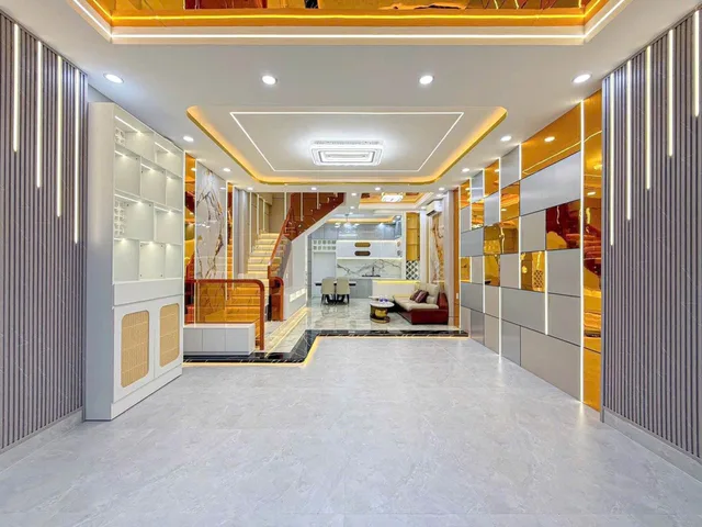 Bán Nhà Mới 4 Tầng Mặt Tiền 5M, Hẻm Ô TÔ Tải Tránh, Tặng Nội Thất, Gò Ô Môi, 10.6 Tỷ
