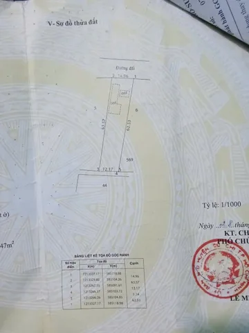 (L989) Đất (có nhà) mặt tiền Lê Thị Chính, xã Phước Vĩnh An, dt 887m2, giá 7 tỷ thương lượng