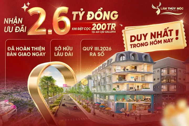 🚨 DUY NHẤT 1 CĂN NGOẠI GIAO – MẶT TIỀN ĐỐI DIỆN AEON MALL HUẾ 🚨