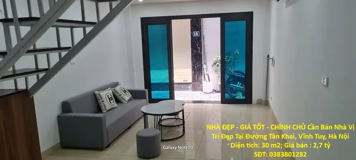 NHÀ ĐẸP - GIÁ TỐT - CHÍNH CHỦ Cần Bán Nhà Vị Trí Đẹp Tại Đường Tân Khai, Vĩnh Tuy, Hà Nội