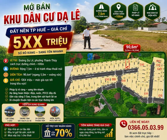 🚨 531 TRIỆU SỞ HỮU ĐẤT TP HUẾ – GIÁ KHÔNG CÒN LẦN 2!
