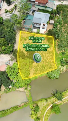 VIEW HỒ 806m/320m ĐẤT Ở  NHUẬN TRẠCH LƯƠNG SƠN HOÀ BÌNH CHỈ 5.X tỷ