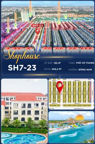 💎 SHOPHOUSE ĐÔNG NAM – MẶT HÀNG 405M² KINH DOANH CỰC ĐẸP