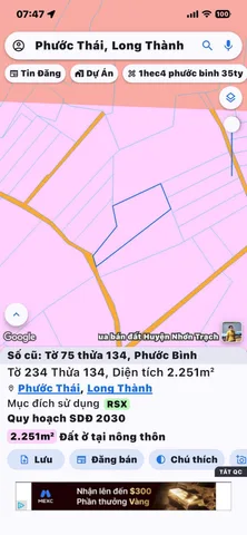 2250m2 phước bình giá 1ty5 thương lượng