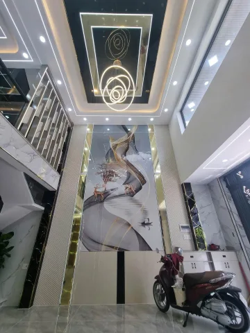 Nhà Mới Xây 5 Tầng Thang Máy Diện Tích 75 m2 Xe Hơi Đậu Trước Nhà Ra Ngay Thới An 20  Q12