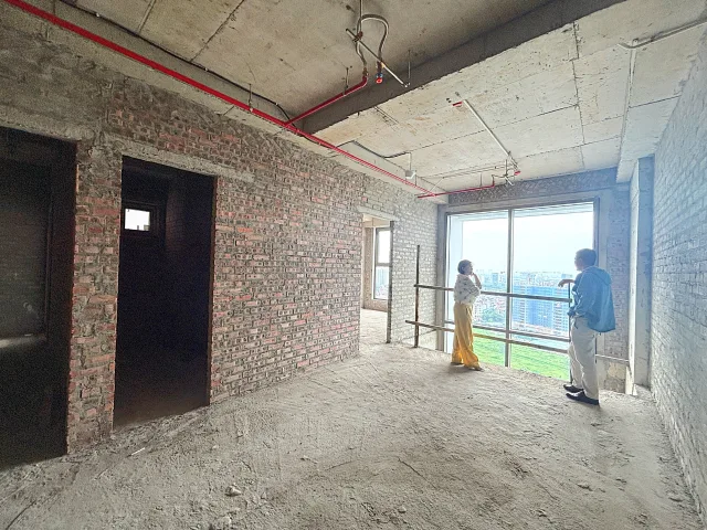 Duplex thông tầng Khai Sơn City - view hồ 22ha - công trình thô - tầng 20-21