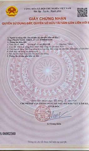Đất ngay hồ Bãi Công trung tâm Nam Ban. Giá 790 triệu