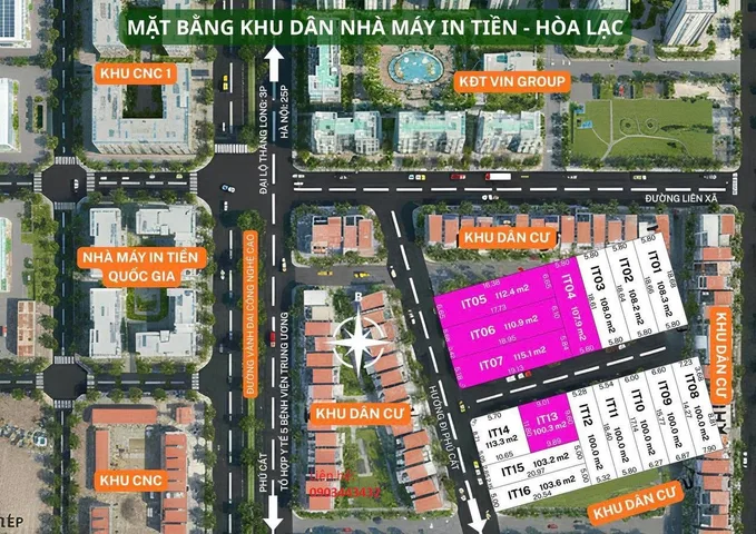 Siêu phẩm lô góc 2 mặt tiền gần nhà máy in tiền Quốc Gia Thôn Phú Cát.
