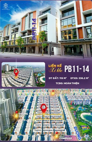 🏡 PB11-14 | LIỀN KỀ 119M² – HƯỚNG ĐÔNG NAM, KHÔNG GIAN SỐNG DỄ CHỊU