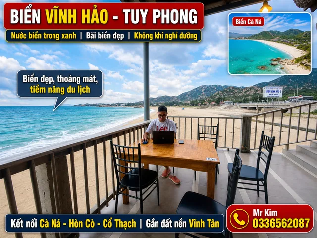 Bán Đất Nền Vĩnh Tân, Tuy Phong, Bình Thuận - Ngang 6m, Gần Biển Cà Ná, Gần Cảng Vĩnh Tân