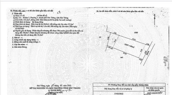 (ST08- ST09) 2 LÔ ĐẤT NỀN THỔ CƯ – HẺM TÔN ĐỨC THẮNG, TP. SÓC TRĂNG