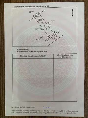 Chỉ 680 Triệu có ngay lô đất 112,4m2 gần ngay Khu Công Nghiệp mới khởi công, sẵn sổ đỏ đầu tư đón sóng cầu Tu Vũ chuẩn bị xây dựng