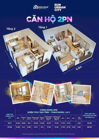 💎 SỞ HỮU CĂN HỘ 2PN SUN URBAN CITY: VỐN TỰ CÓ 500 TRIỆU – BAO TRỌN 3 NĂM PHÍ DỊCH VỤ!